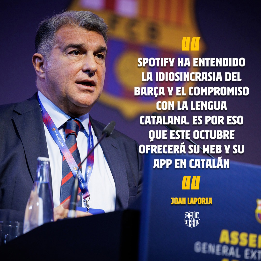 FCBarcelona_es's tweet photo. 🔊 @JoanLaportaFCB 👏 https://t.co/remL4qVbaR