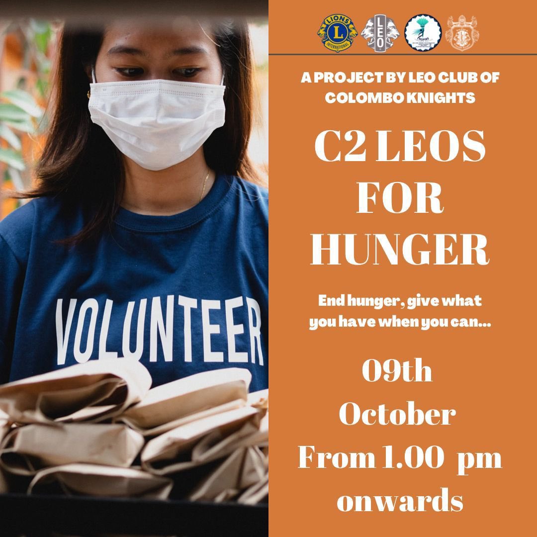 LCCK_II's tweet image. “The feeding of those that are hungry is a form of contemplation.” – Simone Weil

Colombo Knights presents this under the theme of C2 Leos for Hunger, on behalf of District President Leo Lion Indunil Palihawadana!

#hungerproject
#LeosofSriLanka 
#ProudLeo 
#InspireInnovateImpact