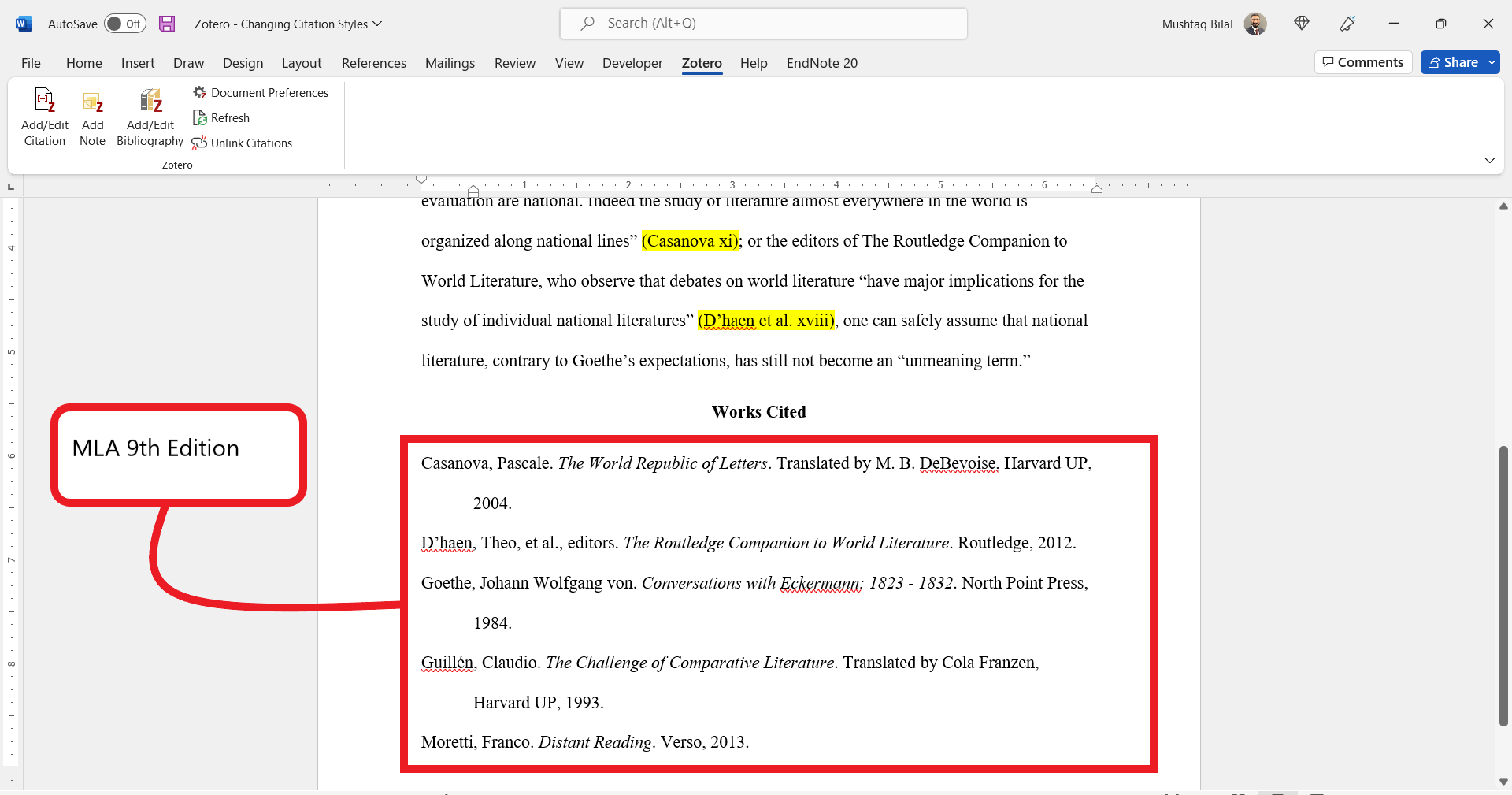 Mushtaq Bilal, PhD on Twitter "You'd also need to open your Zotero