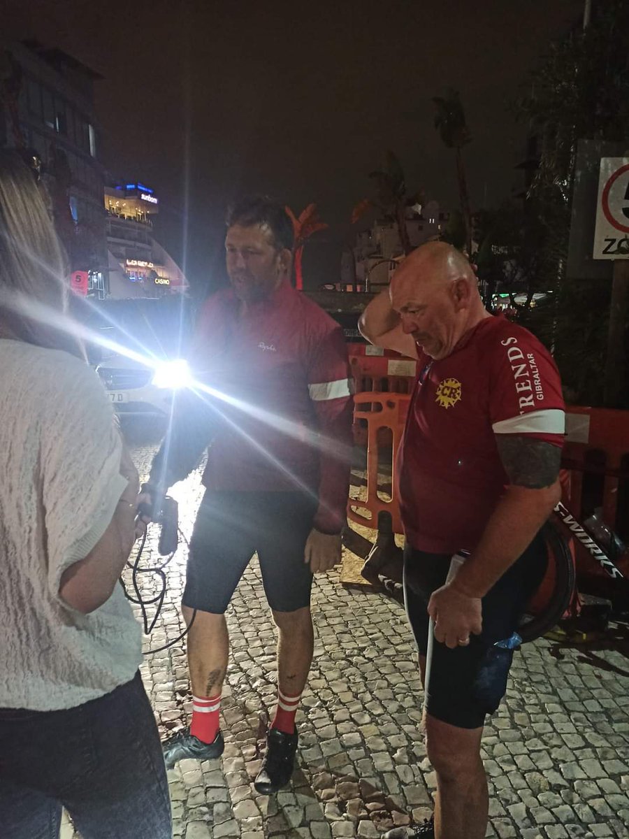 Well done guys a fantastic achievement. The whole of Gibraltar is proud of you. 
Shows what can be done on a bicycle.