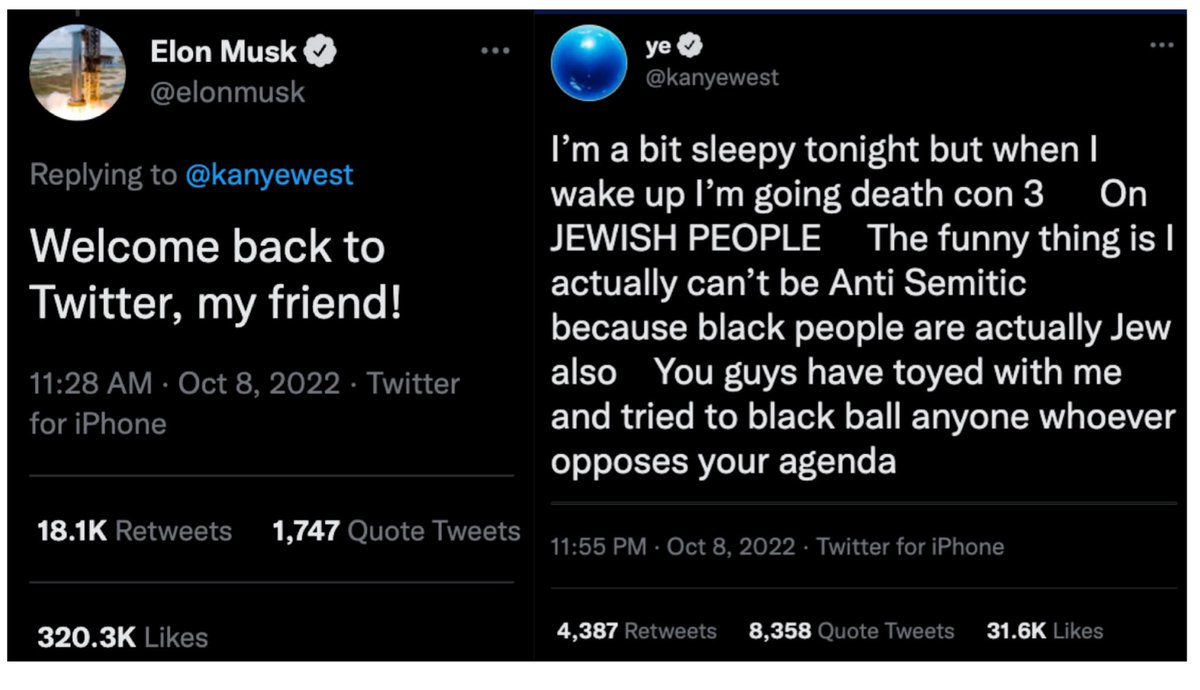 PoliticoForYou's tweet photo. BREAKING 🚨🚨🚨

12 hours after the future owner of twitter welcomed him back on the platform, Kanye West claims Jewish people invented cancel culture. https://t.co/cORl6qsQdP
