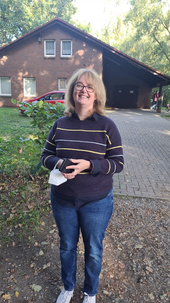 ClaireSmith1848's tweet photo. Check out this first voter! And just like that, for the first time in my 45 years I voted in person. #Niedersachsenwahl #landtagswahl #erstwhile #Demokratie https://t.co/kUOByGIh3z