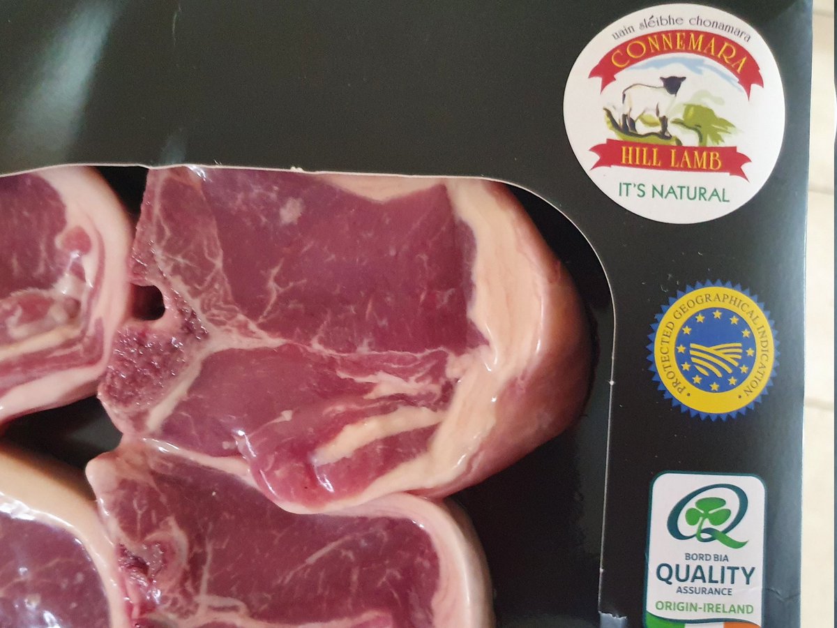 Did a big shop full of quality Irish meat, cheeses, mushrooms and dairy as favourite eldest son is home from NY for a few days.
The Connemara Hill Lamb will be devoured. #irishfood