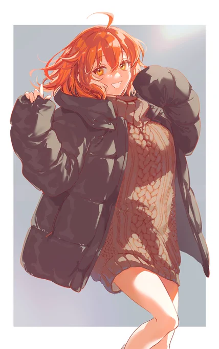 はじめちゃんのジャケット大きいね 