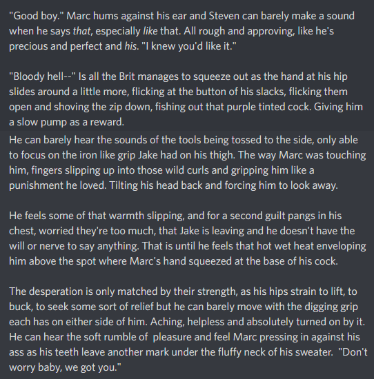 [ Drabble • NSFW | TW: Piercing Kink (Sorry if it's bad I've never written it before), t-twincest? uhh. | Tattoo Parlor AU |  This exists soley to be smut. Does uploading these as images work okay? Accepting requests anyway...  ]