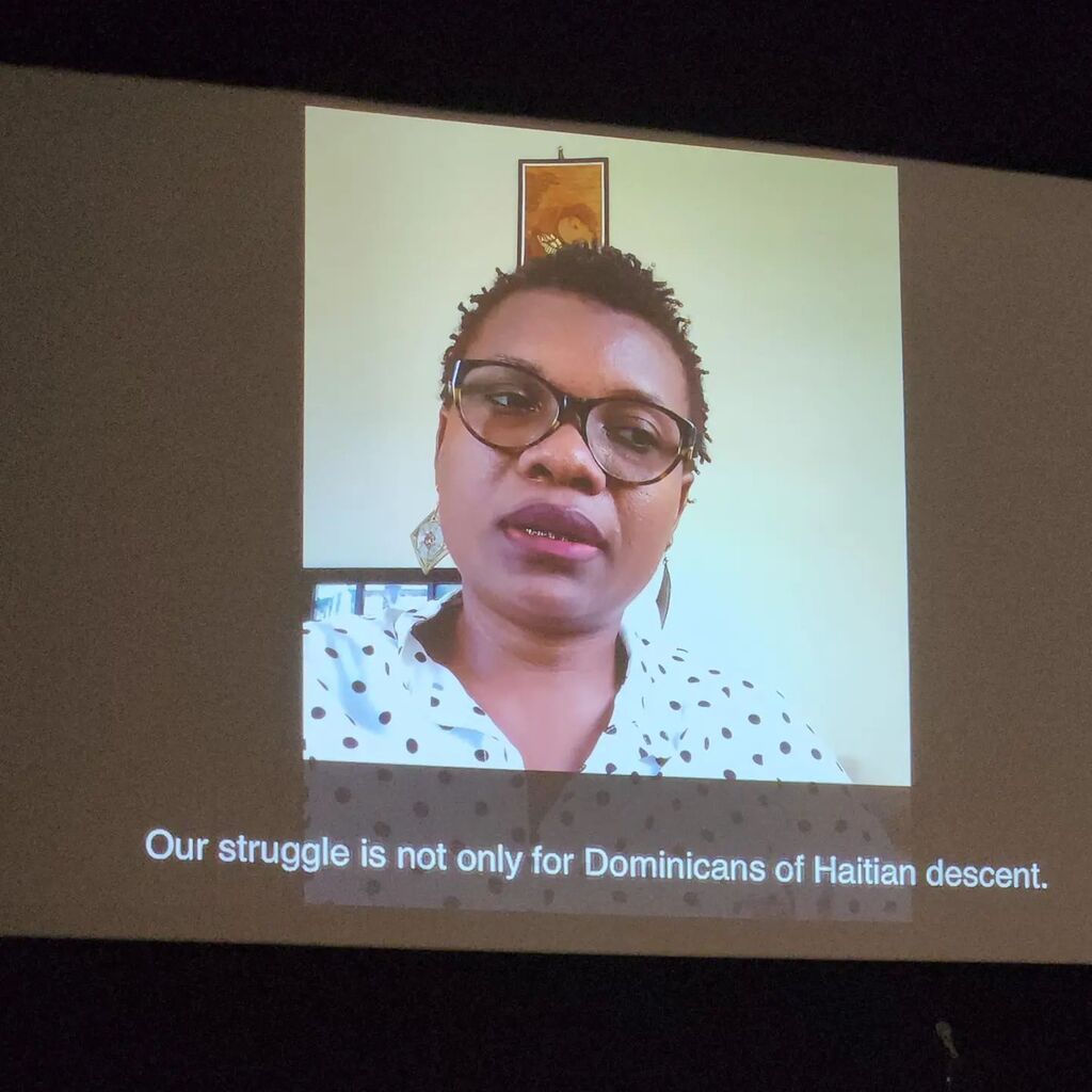 Activist from Reconoci.do (organization fighting discrimination against Dominicans who have ancestors from Haiti) on the attacks against citizenship in DR. #loopholeofretreat instagr.am/p/CjfMpKuOPTq/