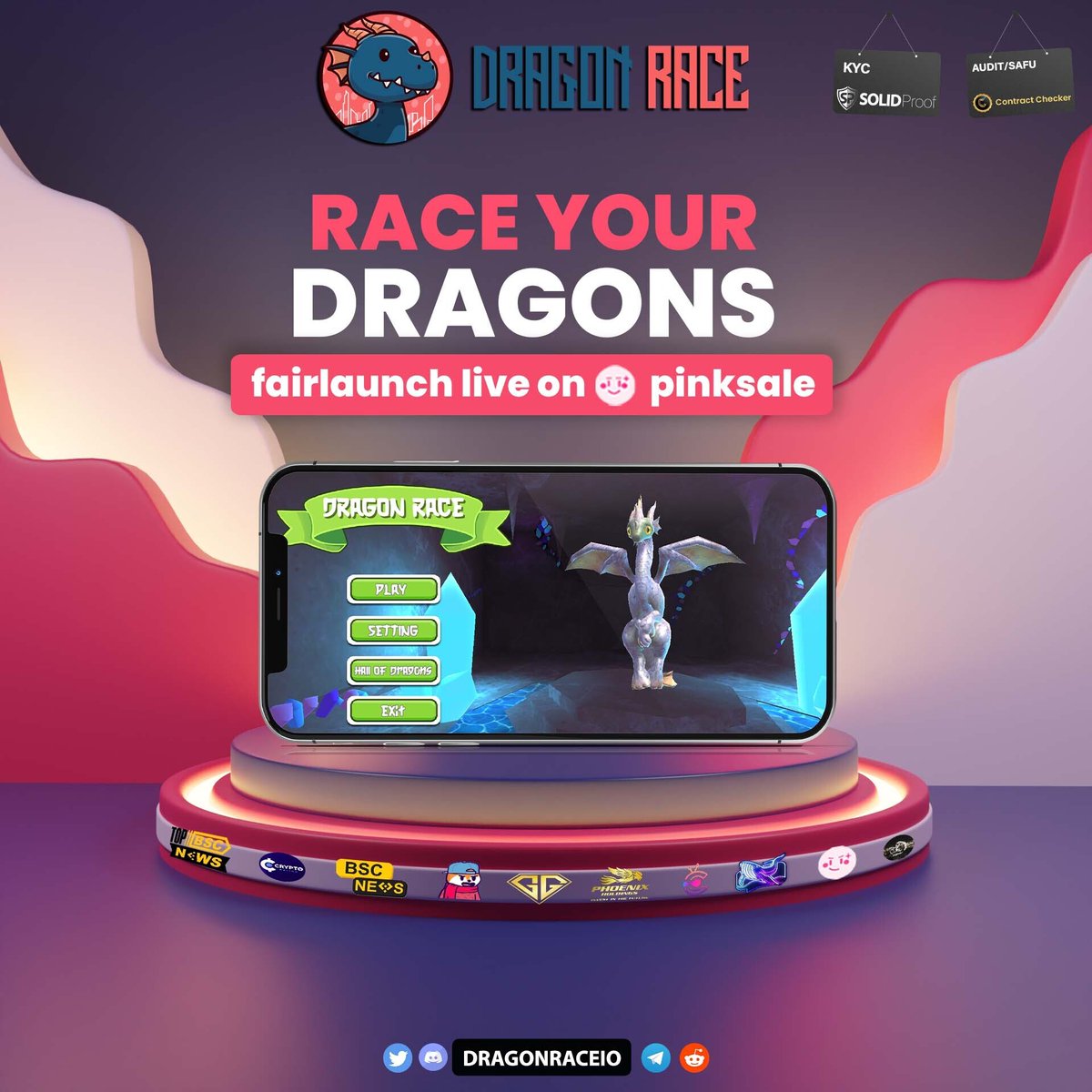 Bee_Tokens's tweet photo. https://t.co/sKYV1EQ1ea Fairlaunch is Live on PinkSale
Play 2 Earn Reward Upto 50$ Per Race
Fill your bags before it's end
Trending number 2 on PinkSale
https://t.co/S2waCbRPAU
Link: https://t.co/zY9k9iNfTz
#Dragonrace #Dragace #SAFU #PINKSALE #Binance #Presale #FairLaunch https://t.co/63v1FzjWE9