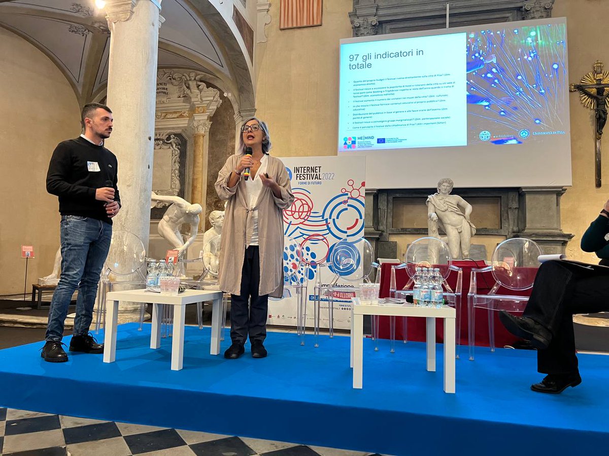 Intervengono Marzia Cerrai e <a href="/fernandodenitto/">Fernando De Nitto</a> mostrando dei concetti chiave estrapolati dalla raccolta #dati fatta in occasione di #IF2021

<a href="/MeMind_EU/">Me-Mind</a>
@unipisa
<a href="/regionetoscana/">Regione Toscana</a>

#IF2022
#imperfezione
#cultura
#digitalizzazione
#tecnologia