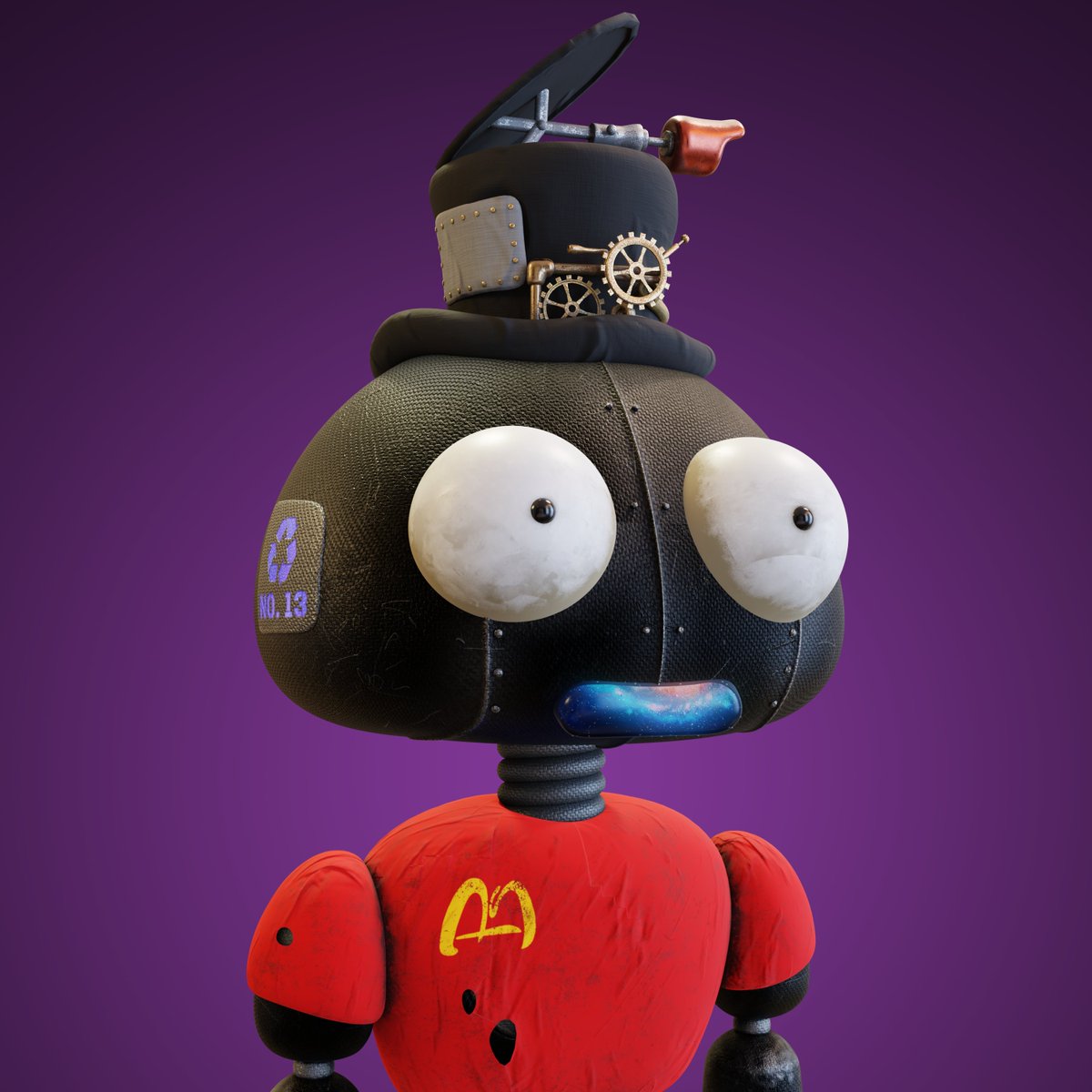 CarbonSWPRS's tweet photo. This Carbon Sweeper used to sweep chimneys. Now he's got a job at a popular fast food chain. He likes sucking on galaxies all day while thinking of which #NFT collection to sweep next

@PixelSweeper #3842 (RS+S 1568) owned by @doobie_bnb 

#SWPR #BNBChain #CSWPRS #NFTCommunity https://t.co/gTEiTW9xwu