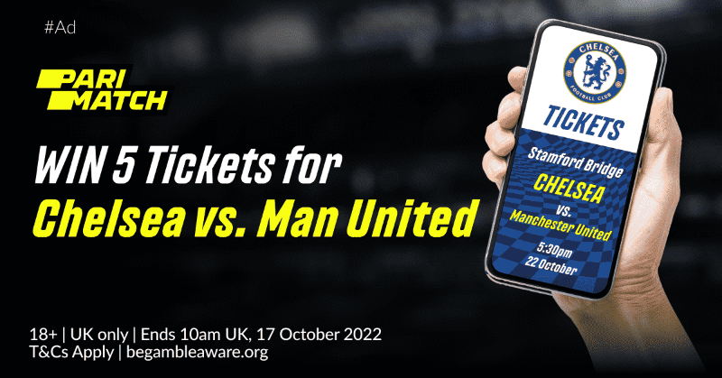 ParimatchUK's tweet photo. 🚨 5 Chelsea tickets up for grabs! 🚨

We're teaming up with @ChelseaFC to give YOU the chance to WIN 5 tickets to Chelsea vs. Man United, 22nd October!

To enter:
📲 Follow @ParimatchUK
🔁 Retweet this post
💬 Reply with #ParimatchCFC

T&amp;Cs Apply