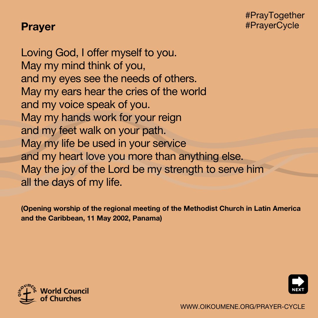 World Council of Churches (WCC) (@oikoumene) on Twitter photo 🙏 Pray with the #WCC: This week, the #EcumenicalPrayerCycle calls us to pray with and for the people and churches in #Costa Rica, #ElSalvador, #Nicaragua and #Panama.
For more intercessions and prayers: ➡️ oikoumene.org/prayer-cycle <a href="/WCCprayers/">Prayers from the World Council of Churches (WCC)</a>
📷 by Sean Hawkey. 🙏 Pray with the #WCC: This week, the #EcumenicalPrayerCycle calls us to pray with and for the people and churches in #Costa Rica, #ElSalvador, #Nicaragua and #Panama.
For more intercessions and prayers: ➡️ oikoumene.org/prayer-cycle <a href="/WCCprayers/">Prayers from the World Council of Churches (WCC)</a>
📷 by Sean Hawkey.