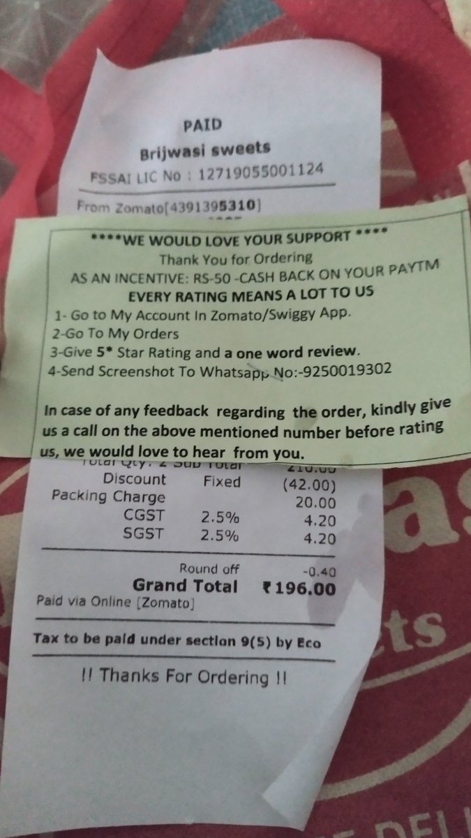 AhamSamikshak's tweet photo. Hi @zomato secret of some highly rated restaurants on your platform. Is there anything that you can do? https://t.co/fzN4ktnkOY