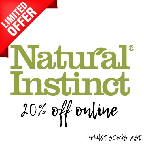 PawsNaturally's tweet image. ⚠️ONLINE SPECIAL OFFER⚠️

20% off all @naturalinstinctfood purchased online for a limited time and whilst stocks last. 

Shop with us today by clicking on the link found in our bio. 🐾

#sale #offer #sundaysale #HappySunday
