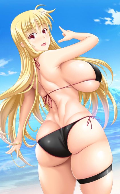 水着フェイトさんのお尻 