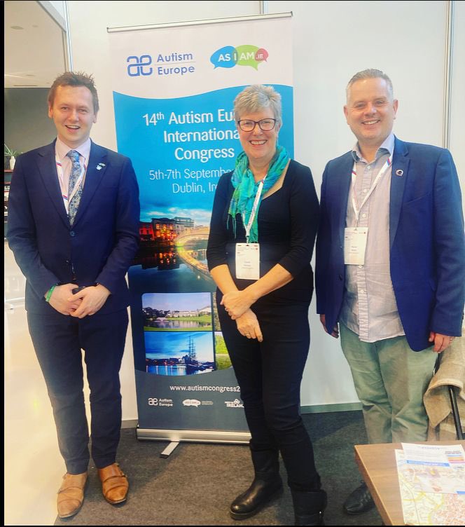 Always good to catch up with our friends in <a href="/Autism/">National Autistic Society</a>. Always supportive of <a href="/AsIAmIreland/">AsIAm</a> and generous in sharing insights and experience. Looking forward to welcoming them to Dublin for the next Congress! #AECongress22
