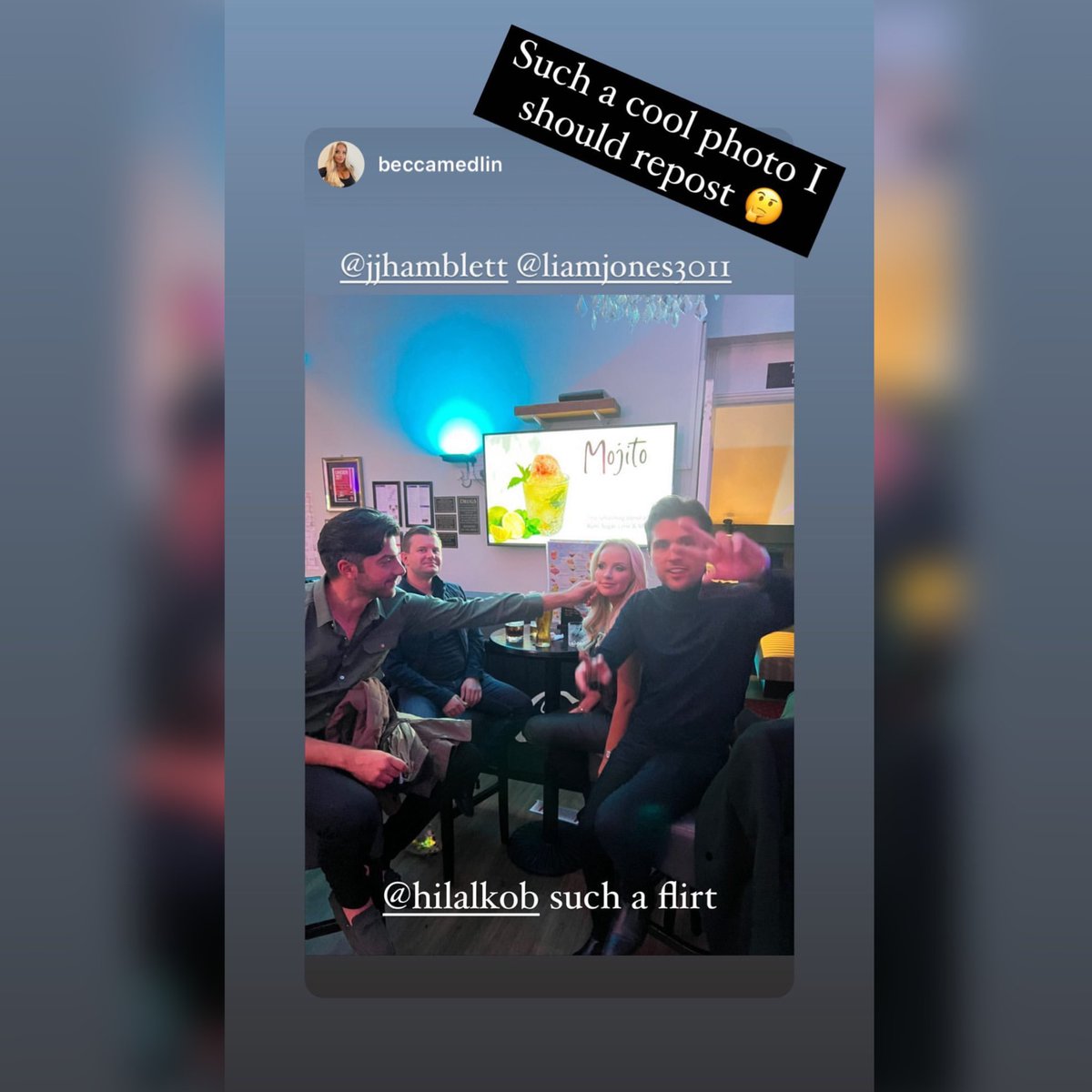 JjHupdates's tweet image. JJ &amp;amp; becca with friends via JJ  Instagram story (09/10/2022) @jjhamblett @beccamedlin #JJhamblett