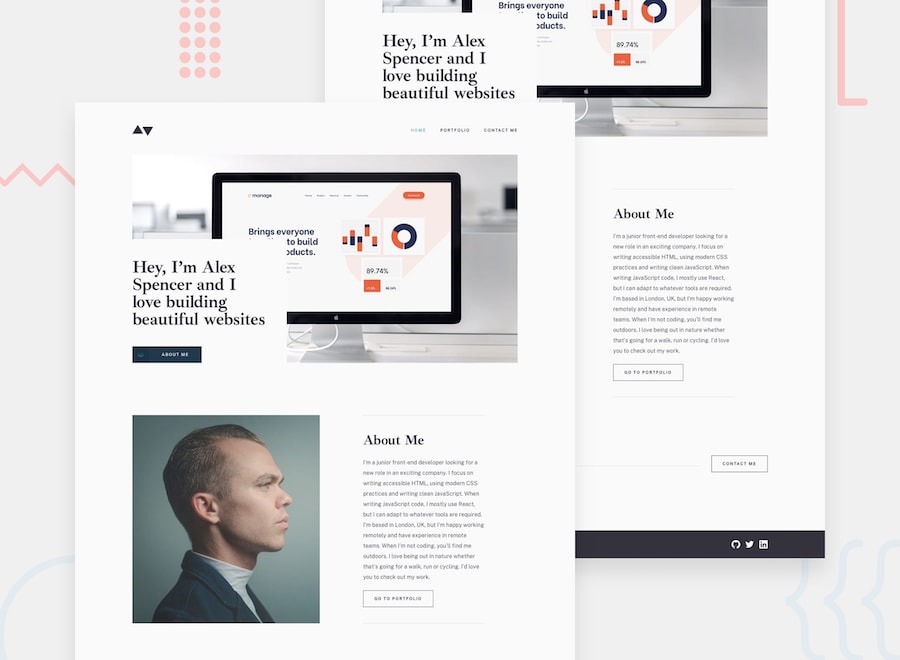codezeloss's tweet image. I&apos;ve just completed a front-end coding challenge from @frontendmentor ❤️! 🎉

🔥It&apos;s a multi-page🗂 portfolio website...

🛠: @reactjs ⚛️+ react router / @tailwindcss / framer motion

You can see my solution here: frontendmentor.io/solutions/reac…

#FrontendMentor #CodeChallenge #ReactJS