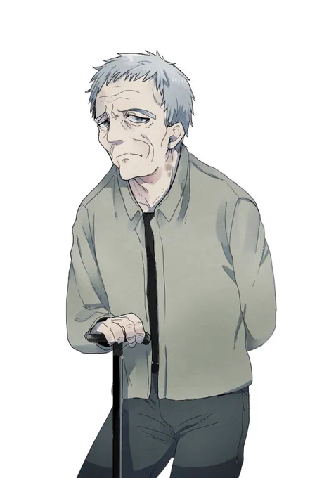 私の描いたじいちゃん 