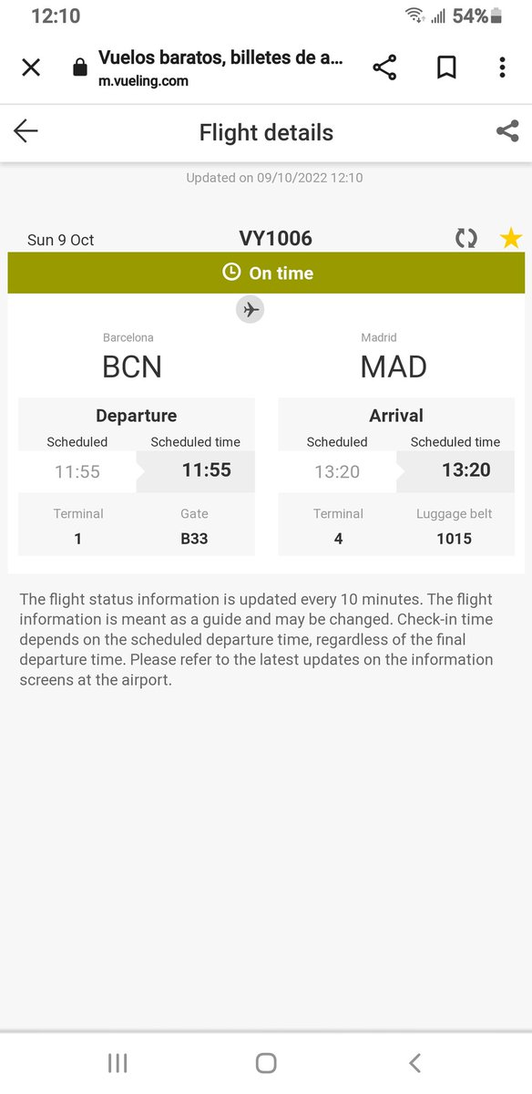 GammaGent's tweet photo. hmmmmm how can you be on time when it's 12:12 and we are all still sitN@ the gate waiting to board a bus for the plane...humm
unless we all missed our flight even though we are all again sitN@the gate🤔🥴🤯...
come on Vueling updates your flight status sight in REAL TIME https://t.co/bzlCJ8JFac