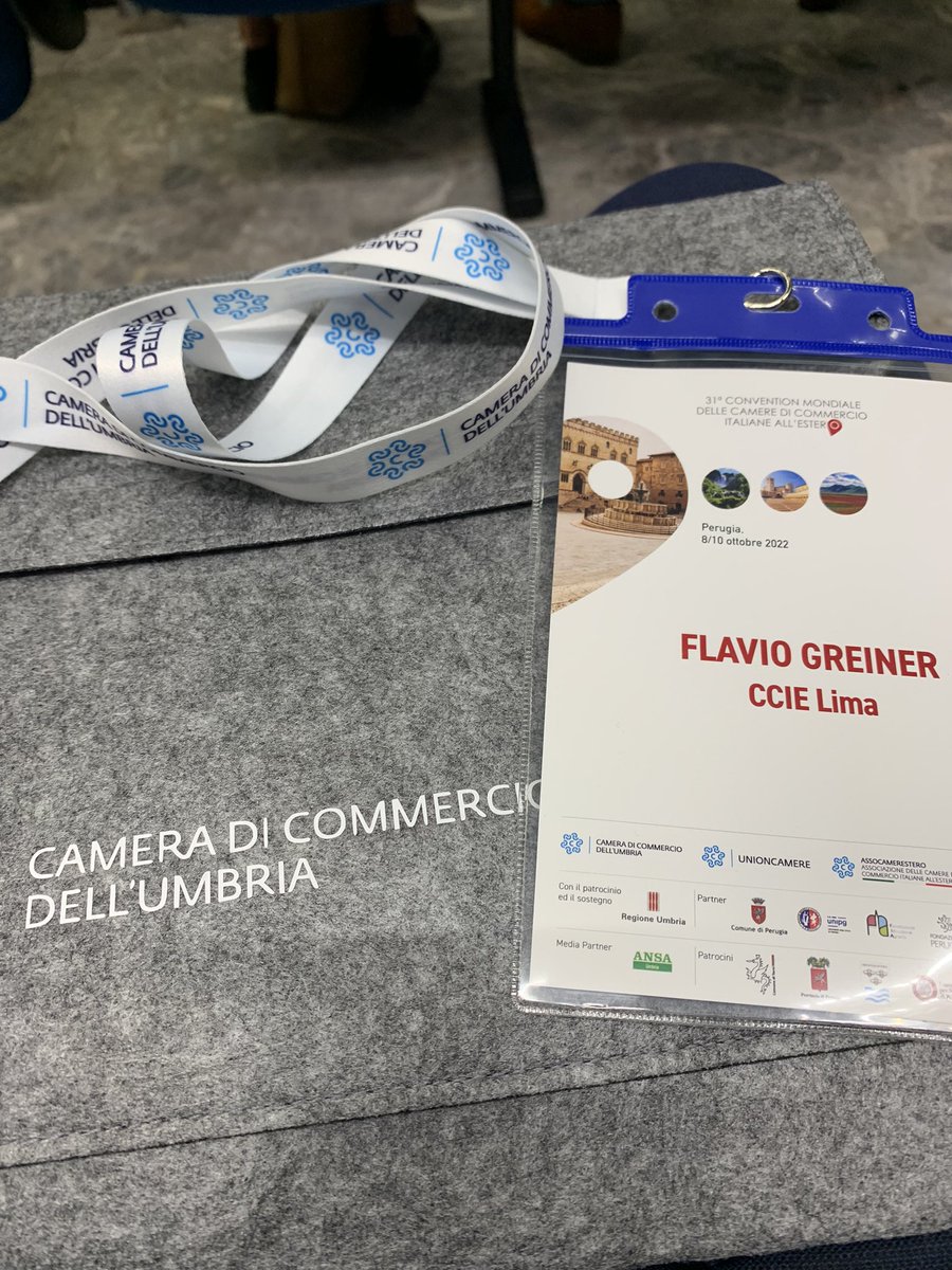 Estamos en la Convention de las Cámaras en Perugia para representar a la <a href="/cciperu1/">Cámara de comercio italiana del Perú</a> en la asociación y en las instituciones italianas 💪🏼🇮🇹 <a href="/fragale_marco/">Marco Fragale</a> @Flavio89605757