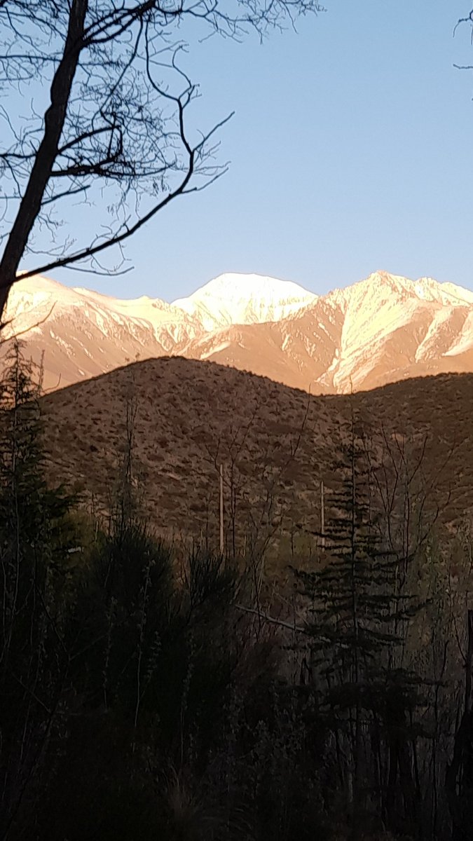 Buen Domingo, fría madrugada-3°,ST -4°,despejado, viento S 8 km, humedad 46%, presión 1021 hPa en Las Vegas Potrerillos Mza. 
Tendencia jornada mayormente despejado, viento NE predominante. Temp +10°.
Cordillera despejado, frío.