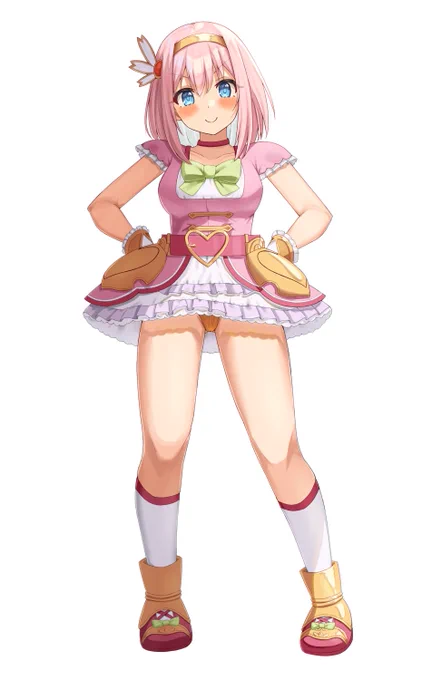 skebにてプリコネのクルミの衣装(インナーはミソギ)を着たユイを描かせていただきました。再度ご依頼いただきありがとうございました!服のサイズが……インナー着てますから!#プリコネR 