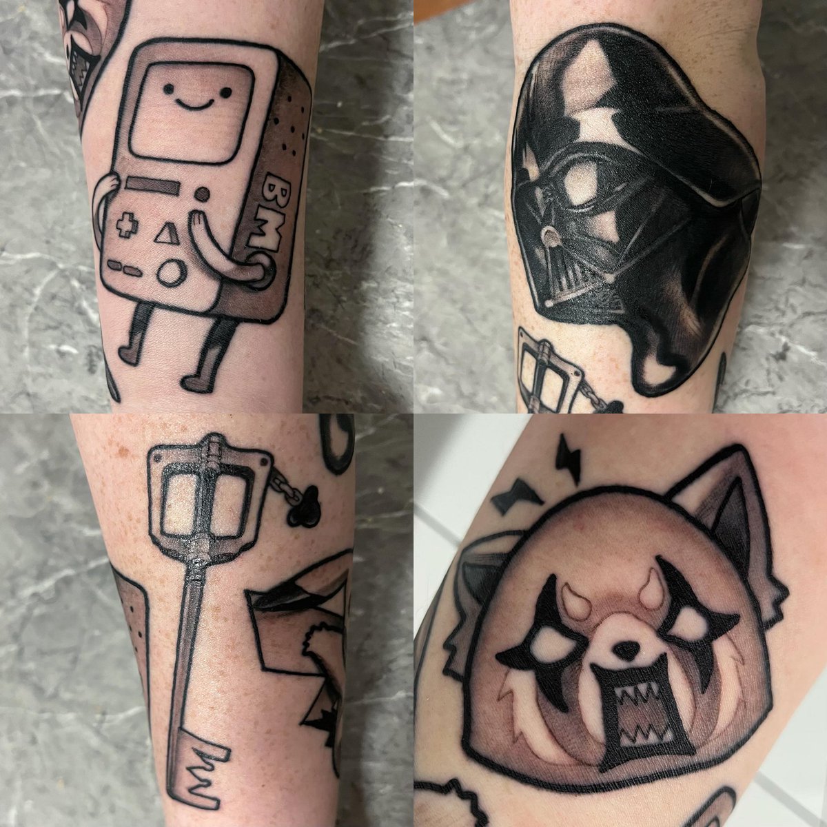 tails_ham's tweet photo. Say hello to my little friends. 🥹

https://t.co/rUYmY0465u is an absolute wizard, smashing out most of my forearm in one session with only 2 days to plan. 😭 https://t.co/0ikip5kyK6