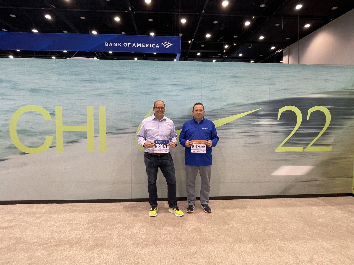 WilliamBasil's tweet photo. Here we go #ChicagoMarathon Good luck to all the runners and many thanks to @RitaSolaCook and the hundreds of @BankofAmerica volunteers who make this happen each year https://t.co/QuM0dqAyj1