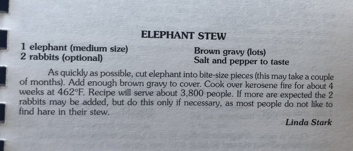 32BarChef's tweet image. My boyfriend’s mom gave me some cookbooks she didn’t want anymore and I found this recipe in one of them…this is a joke, right?!?