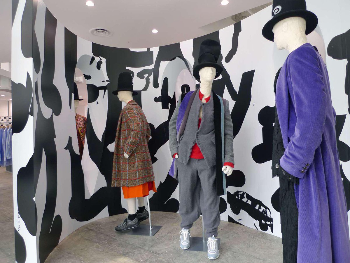 Comme Des Garçons HOMME PLUS A/W 2022 “NOMAD” Installation CDG Osaka designed by Rei Kawakubo artwork by Alisa Yoffe