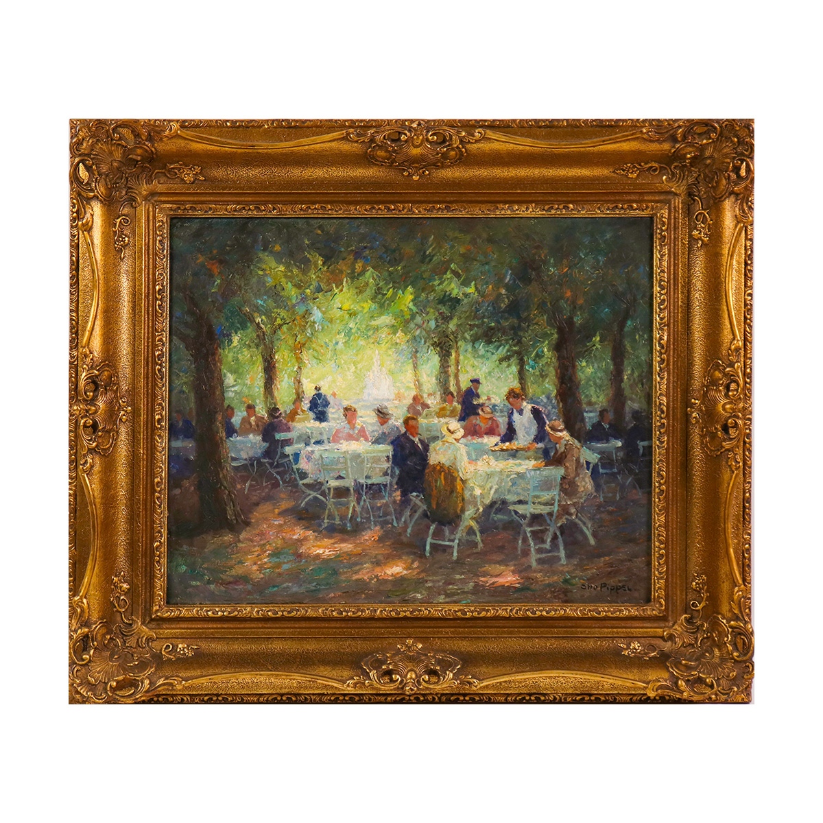 e_artis's tweet photo. 🍺 Vergleichbare "Biergarten"-Szenen gehören zu den beliebtesten Motiven von Pippel und erzielen am Kunstmarkt Höchstpreise!

Otto Pippel (1878-1960)
Hofgarten-Caffee, ca. 1915-20

✖️ https://t.co/xpeiJ9MFCK ✖️
⁠⁠
#eartis #OttoPippel #impressionism #frame #cafe #auction https://t.co/0skE6FcGe6