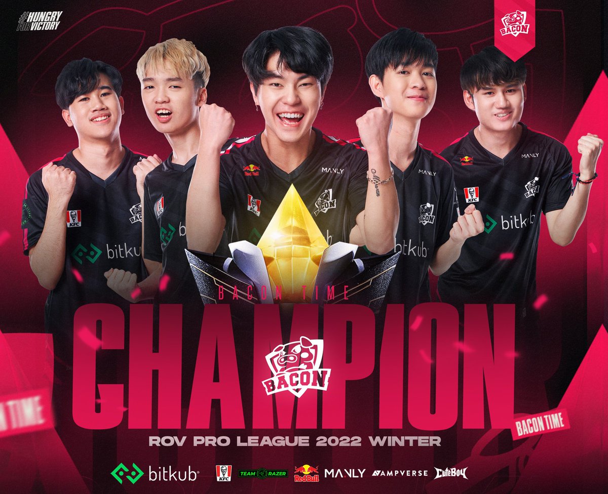 bacontimes's tweet photo. 𝗪𝗲'𝗿𝗲 𝗧𝗵𝗲 𝗖𝗵𝗮𝗺𝗽𝗶𝗼𝗻𝘀 𝗼𝗳 𝗥𝗣𝗟 𝟮𝟬𝟮𝟮 𝗪𝗶𝗻𝘁𝗲𝗿 🏆 𝗕𝗮𝗰𝗸 𝘁𝗼 𝗕𝗮𝗰𝗸 𝗖𝗵𝗮𝗺𝗽𝗶𝗼𝗻𝘀 𝟮𝟬𝟮𝟮 𝗦𝘂𝗺𝗺𝗲𝗿 &amp; 𝟮𝟬𝟮𝟮 𝗪𝗶𝗻𝘁𝗲𝗿 
.
แชมป์โปรลีกฤดูกาลหน้าหนาวที่ทุกคนรอคอย ในที่สุดพวกเราก็คว้ามาเชยชมได้แล้วครับ
.
#ทีมBaconTime #RPL2022Winter https://t.co/SRXjmi4dI9