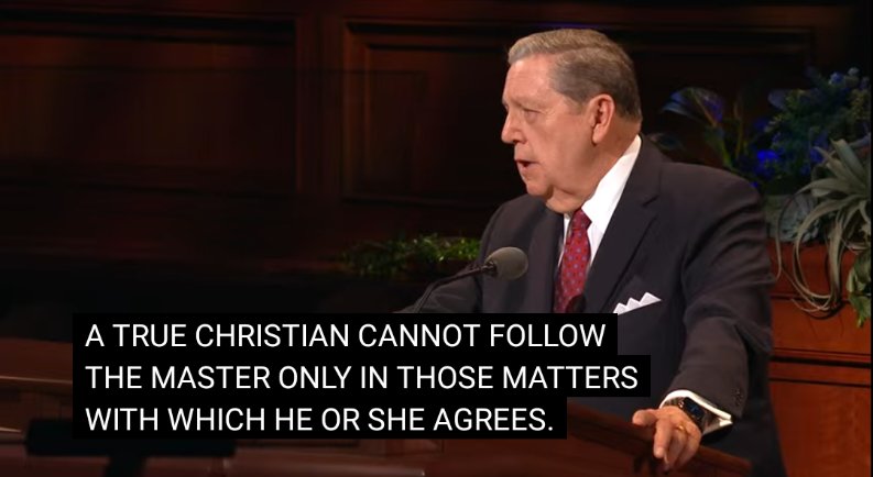 ItinerantReadr's tweet photo. Who do you know who struggles or has questions but has stayed? How have you grown closer to the Lord when you have swallowed your pride and followed the Master even though you don't completely understand his commands? #weeklyconferencequote #GeneralConference #ElderHolland https://t.co/pDdvn73Hiz
