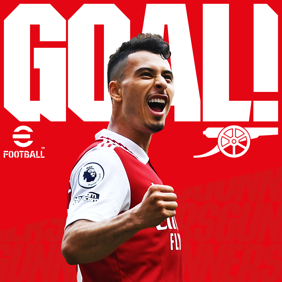 Arsenal's tweet image. WHAT A START! WHAT A GOAL! 

GABRIEL MARTINELLIIIIIIIIIIIIII! 🔥

🔴 1-0 ⚪️ (1)

#️⃣ #ARSLIV