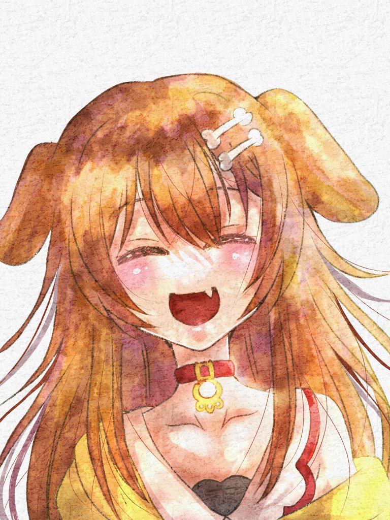 戌神ころね 「すっごく遅れたけどころさん誕生日おめでとう#できたてころね #戌神ころね #ホロ」|ミークン🐧👯‍♀️のイラスト