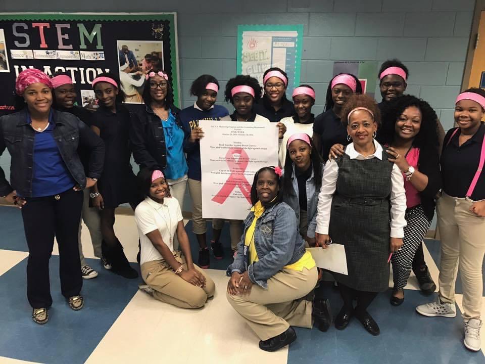 DMitchellEdD's tweet photo. It’s #BreastCancerMonth & I’m reminded of the culture building & exposure that took place at Harper-Archer Middle School through the #DIVAMentoringProgram Pink Week. #TeacherTalk #LeaderLens #LeaderLens https://t.co/pdBw2GL9nI