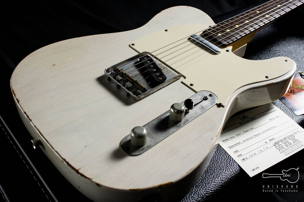 UnisoundY's tweet photo. ／
10/10(月)18:15発売開始‼️
LSL INSTRUMENTS T-Bone Vintage Cream / 2011
＼

カリフォルニア州・ロサンゼルスでボディ、ネックの切り出し、加工、ピックアップの製作も自社で行なう
「LsL Instruments」圧巻のレリックが施されたTLタイプ「T-Bone」入荷。
https://t.co/pVujKE4Zsu
#LSLINSTRUMENTS https://t.co/25fWC3LgMV