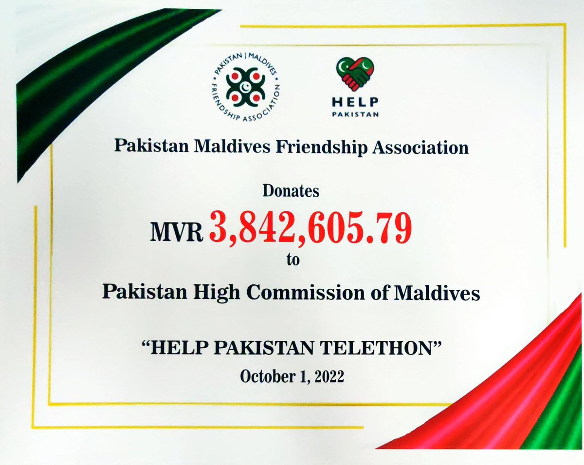 Nothing more need to be said. I am lost for words except "Al Hamdhu lilaahi". this is a demonstration of the Dhivehi mindset and feeling to help