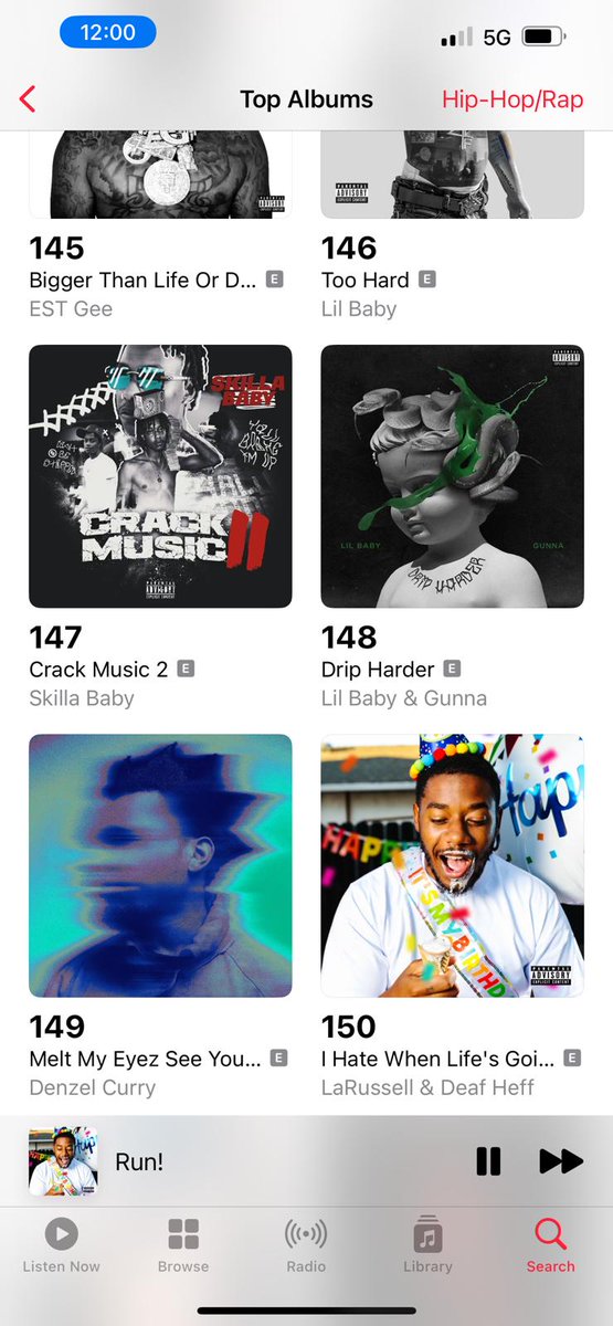 LaRussellGC's tweet photo. THIS IS CRAZY!

I usually wouldn't celebrate 150th place but this is monumental! No major label and I don't have heavy streams. WE CHARTED OFF THE MUSCLE!! SELLING REAL ALBUMS TO REAL PEOPLE!!! No Fake Streams, Playlist Farms or Views from Indonesia 😂😂😂 REAL LIFE! REAL SALES! https://t.co/tcCmhANrLn
