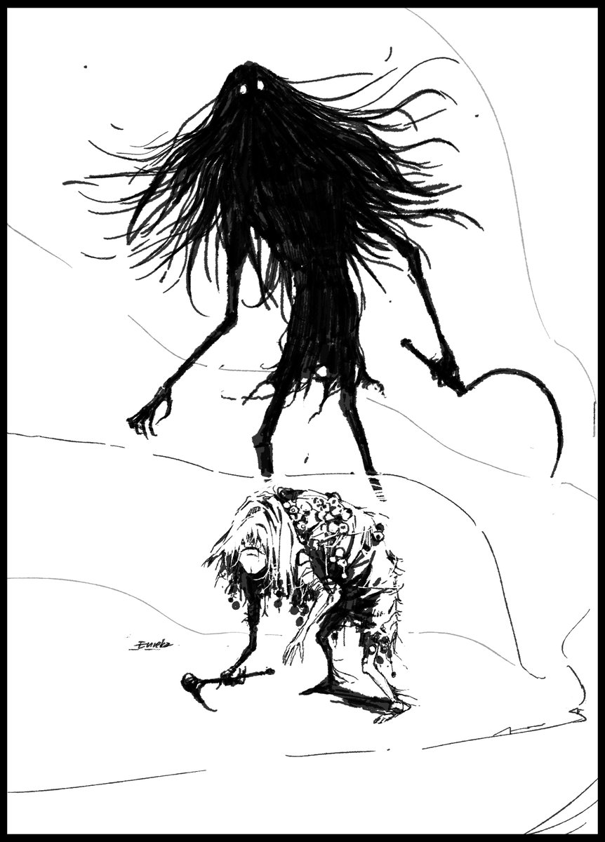 #SoulsBorneTober 
9. Creature--Mad One and the Witch of Hemwick 