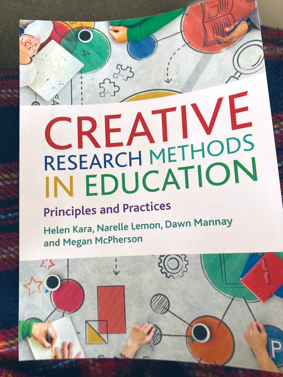 Another great book for anyone interested in using creative methods in their research and/or practice in education. Offers practical advice and tips with reflective questions and a wide range of case study examples. @DrHelenKara @dawnmannay #creativemethods