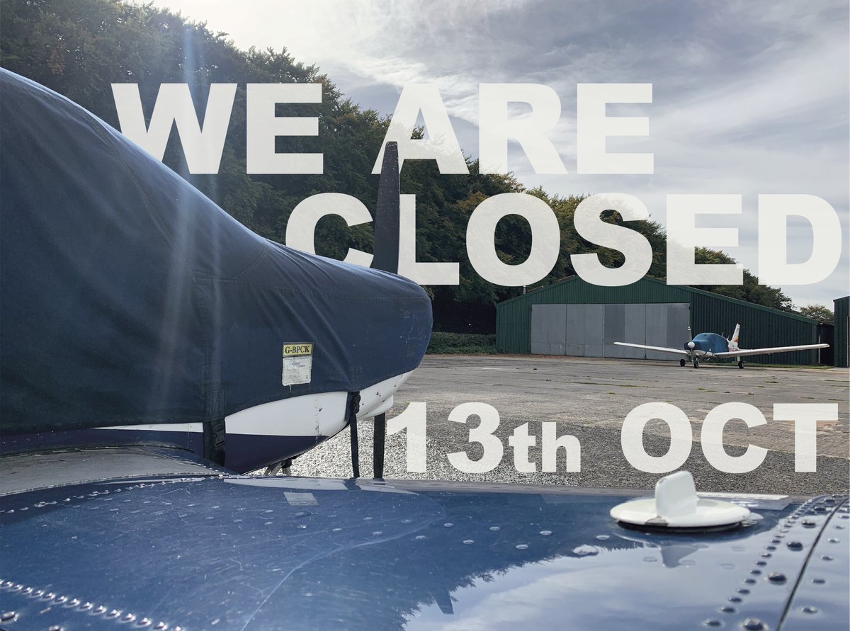 We will be closed on Thursday 13th October, due to a scheduled power outage. ⚡️⚡️⚡️ Both Airfield and Café facilities will be unavailable on this day. We apologise for any inconvenience.