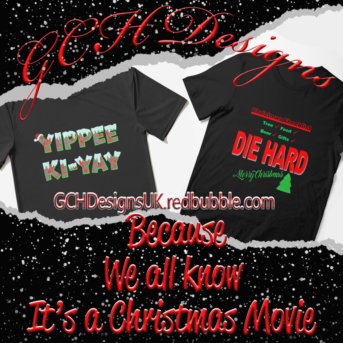 It's not officially #Christmas until #DieHard has been on. 

#ChristmasJumper #tshirts #hoodies #YippeeKiYay #GCHDesigns #New #ChristmasDesigns #festivevibes #SANTA 

redbubble.com/people/gchdesi…