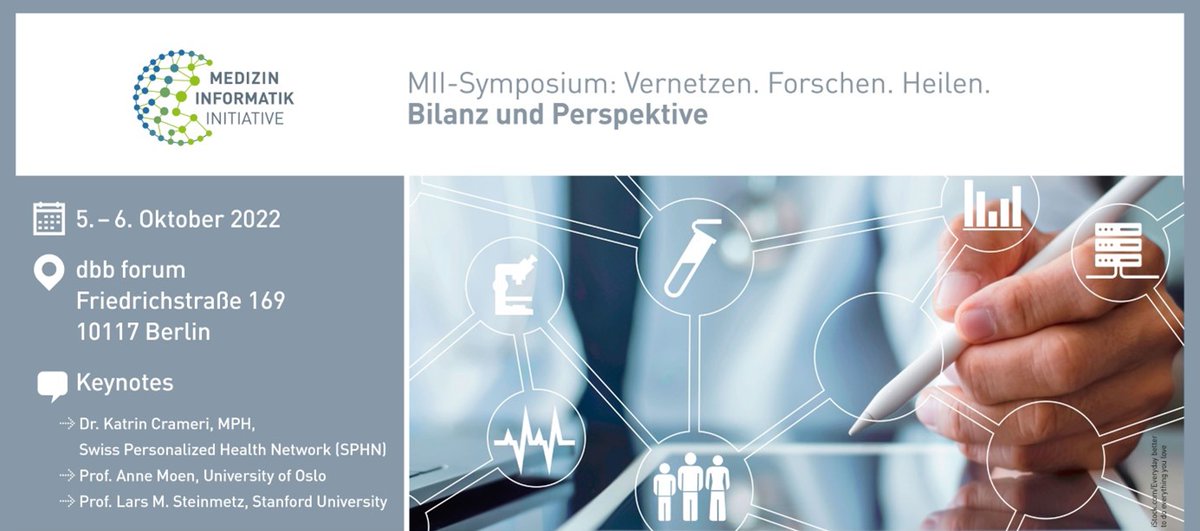 MedITRecht's tweet photo. Ein gelungenes Symposium der @MII_Germany ist vergangene Woche zu Ende gegangen. Die MII verfolgt – in short – folgende Ziele: Daten gemeinsam nutzen, Forschung stärken, Versorgung verbessern. Und das im Einklang mit dem Datenschutz. Ein🧵
#MIISymposium
https://t.co/TUzpwefyFy https://t.co/vtI9aXsCyC