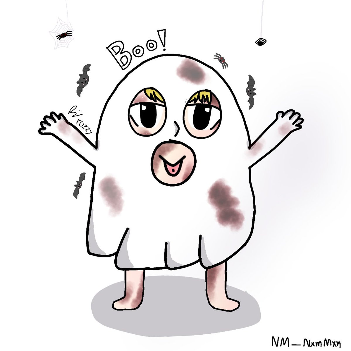 Artworkby_NM's tweet photo. Happy Halloween👻👻 ล่วงหน้าเพราะถ้าปล่อยไว้นานกว่านี้มันจะไม่เสร็จ ชอบน้องคนไหนก็เมนชั่นบอกกันได้นะคะ Tick or Treat หลอกหรือเลี้ยงน้องๆดี?
#ชาวนัวartwork #dimtc #tonktc #ruzzytc #jumptc #tattoocolourth https://t.co/iHWeBcT7rD