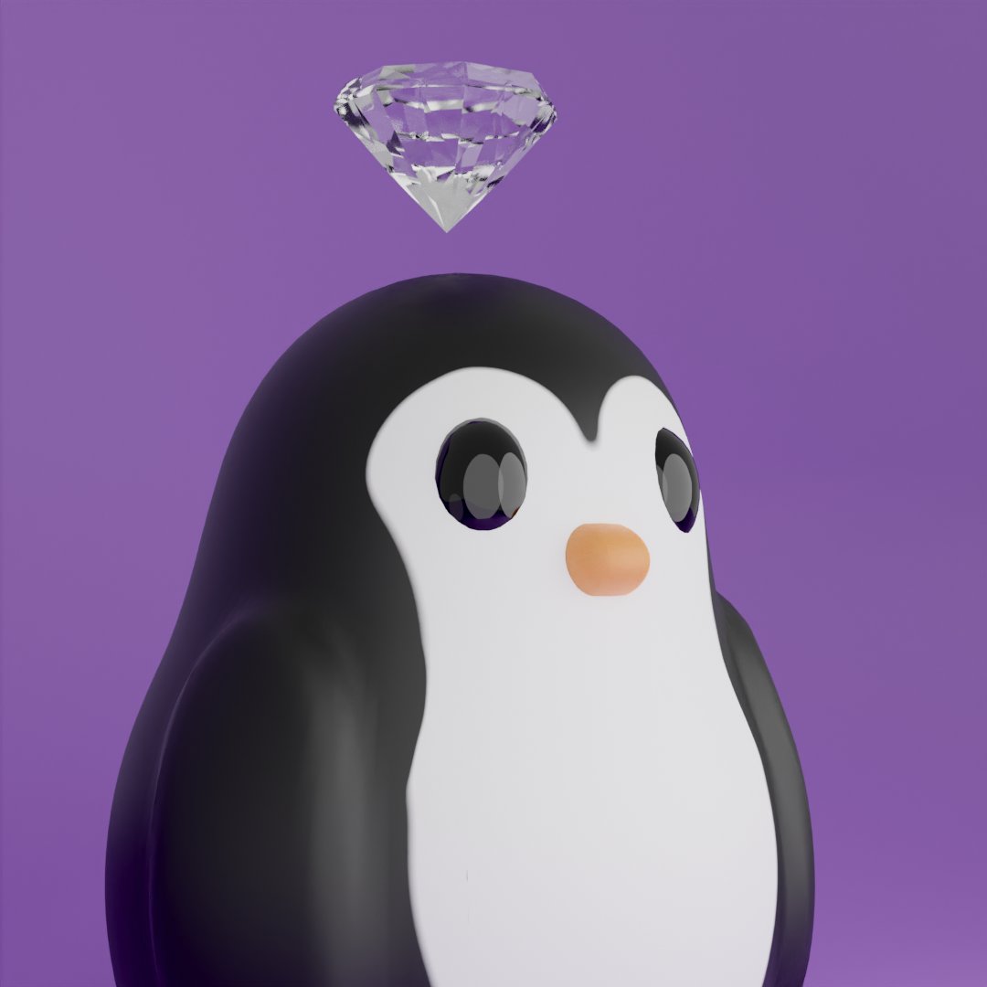 Your custom Pengiota is here <a href="/iotaflea/">flea roy jenkins</a> !
That's one shiny diamond👀 Please enjoy! :D
Thanks for supporting <a href="/pengiota/">Pengiota</a> and purchasing 30 pengiotas! 🐧
#iota #nft #iotastrong #SOONAVERSE 
Note: In the future I will only be giving away custom pengiotas to people who mint 30 pengiotas
