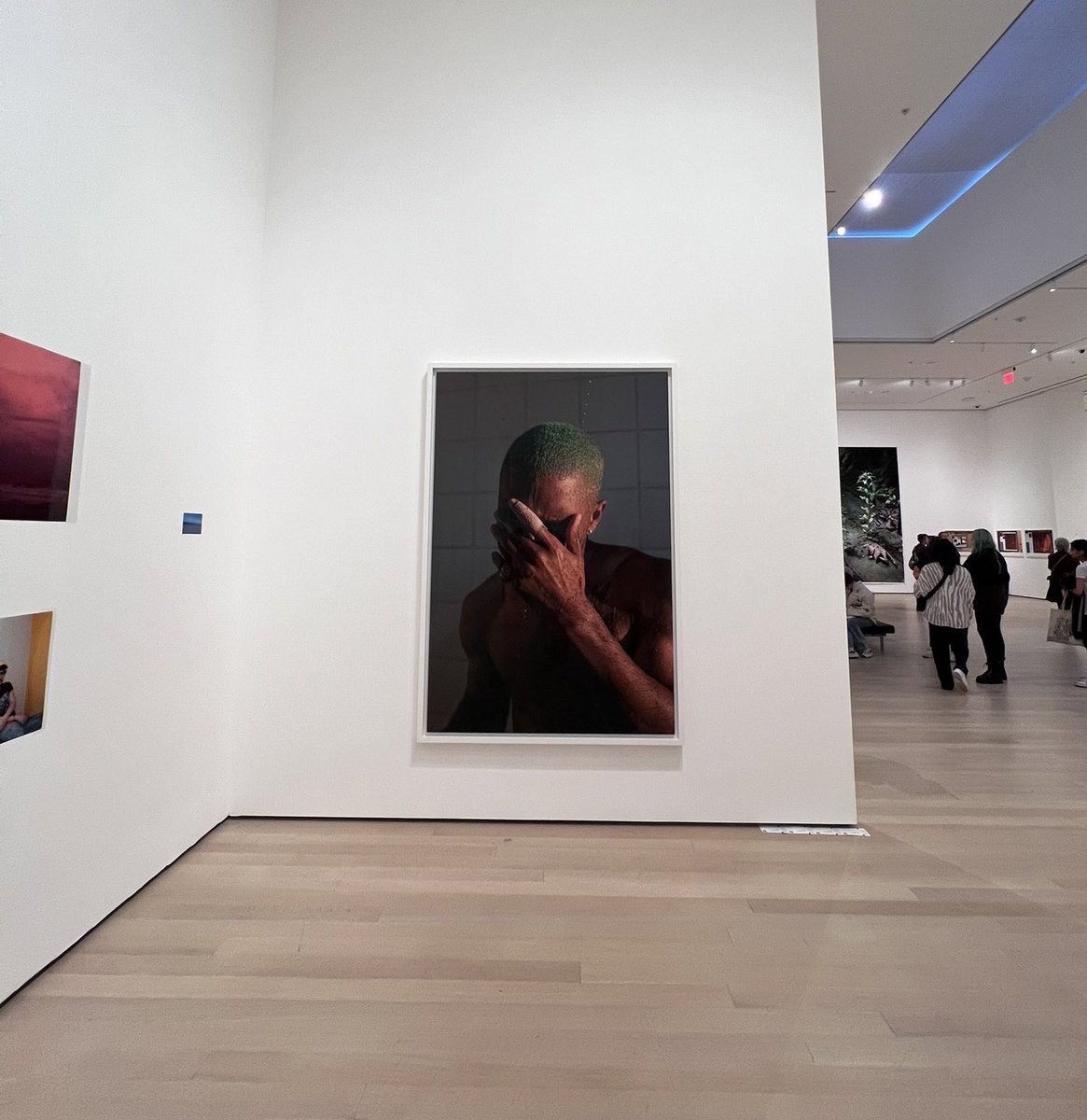nfr_podcast's tweet photo. The cover for Frank Ocean’s 'Blonde' is being exhibited at the legendary MoMA museum of modern art 🖼️ https://t.co/Hekbdg9vDK