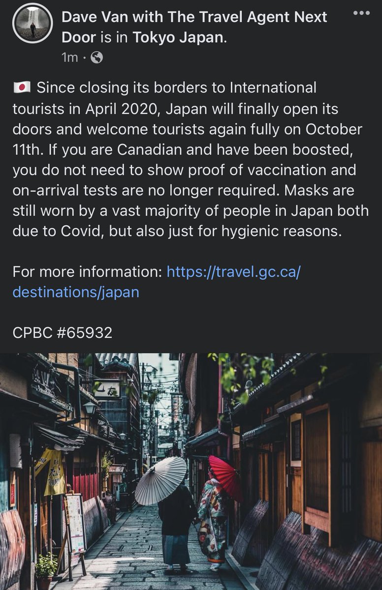 DaveVanTravel's tweet photo. #Japan travel now open! ✈️🇯🇵 https://t.co/Z8cBRDQJ7Y