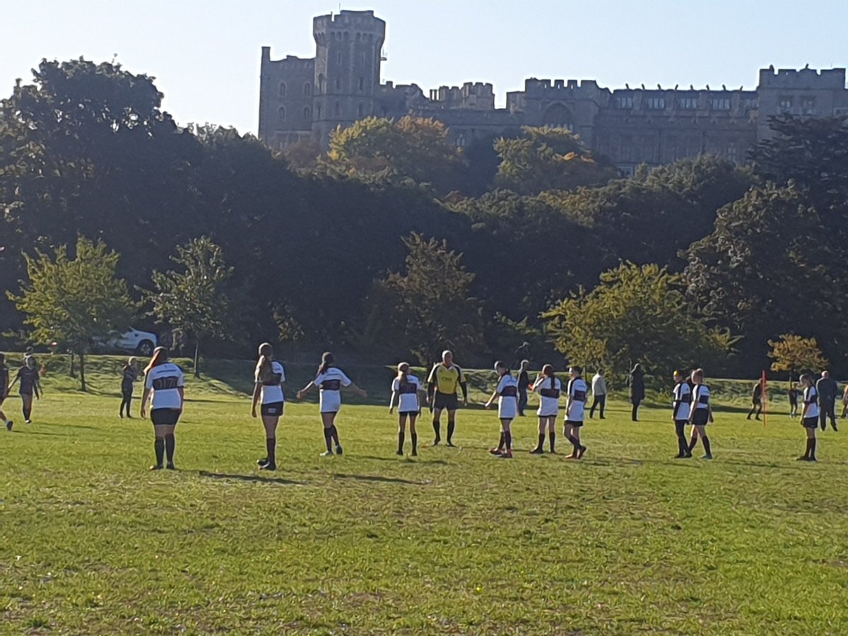 BecsCurley's tweet photo. How it started v how it's going......First try for first game of season @windsorrugby @WindsorDames Damsels in awesome match with @maidsrfc girls. Great team spirit and great to see girls absolutely rocking it at Home Park #thisgirlcan #rugby https://t.co/BNJdMoG9oZ