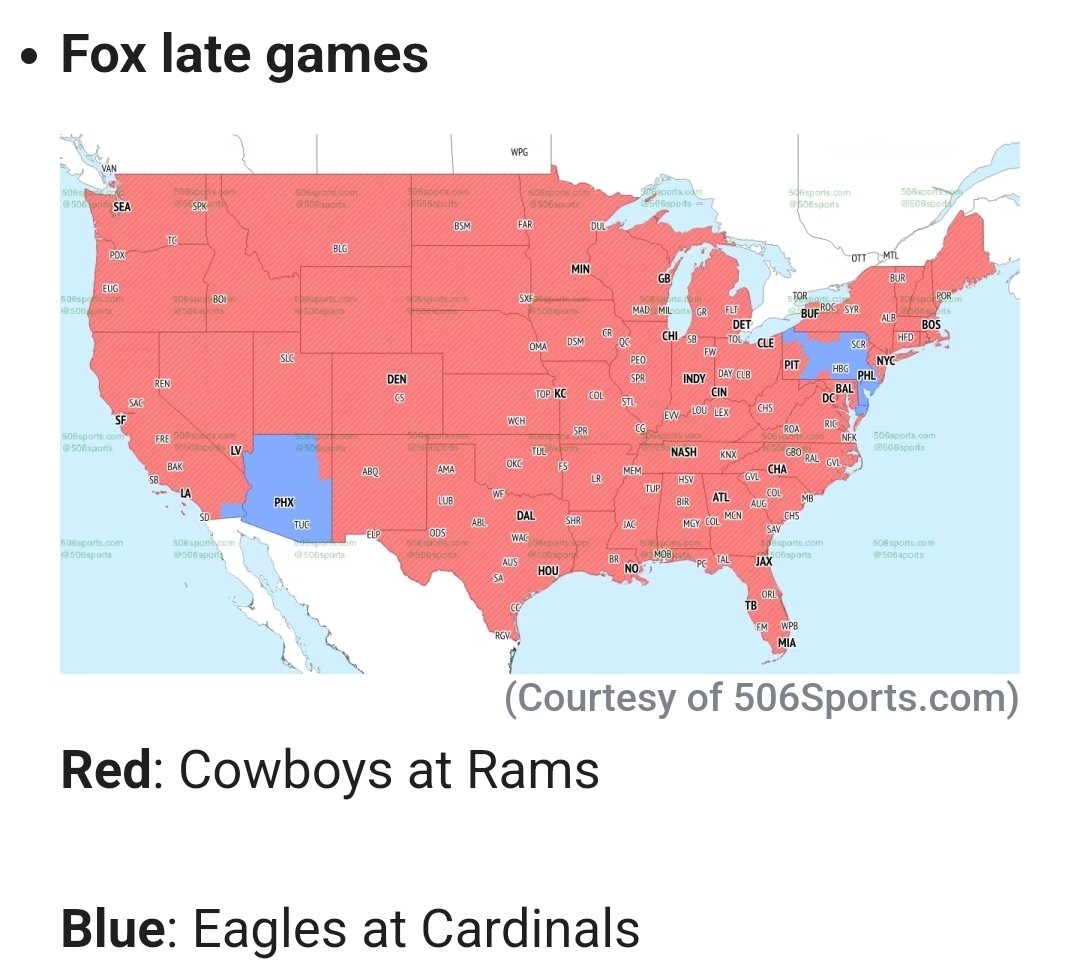 Alifredson's tweet photo. Yo @NFLonFOX @NFLonCBS
I'm sure this is shocking to you, but there isn't a fan-containment area around Philly. There are lots of us elsewhere who want to see our team play. I know I can't have tons of games being out of market, but can't I have a few/year? @Eagles #everydamnweek https://t.co/4JFJMXYO17